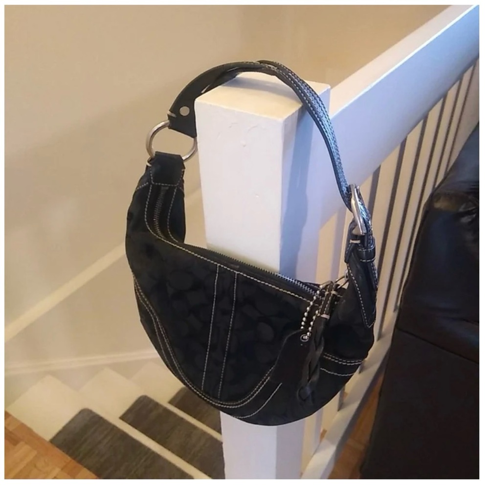 Coach Black Structured Shoulder Bag 10599